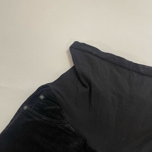 AG Adriano Goldschmied A Pea In The Pod Black Corduroy Pants Size 30 R - Picture 5 of 8